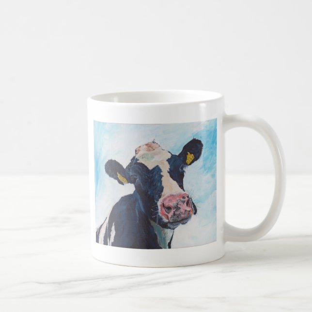 Mug N'effrayez aucune vache 01. 0254 frisonne (Droite)