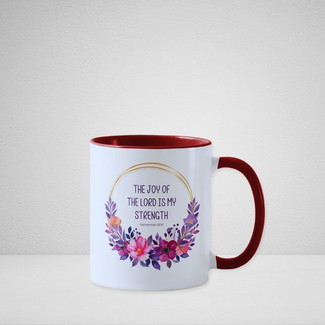 Mug Néhémie 8:10 La joie du Seigneur est ma force, (Créateur téléchargé)