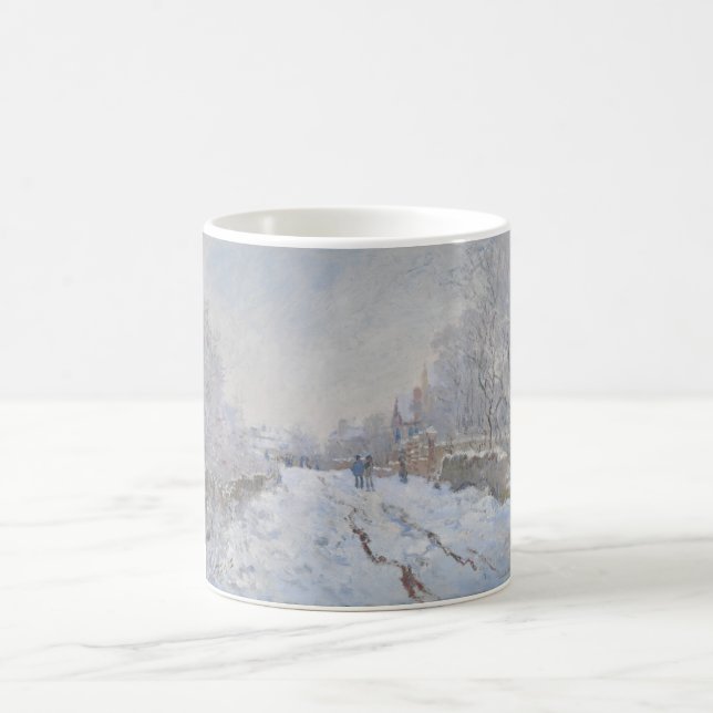 Mug Neige à Argenteuil (par Claude Monet) (Centre)