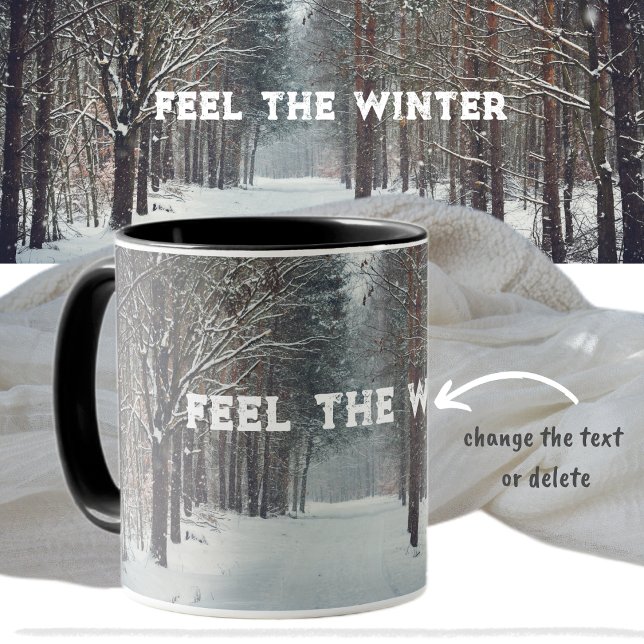 Mug Neige dans la forêt d'hiver (Créateur téléchargé)