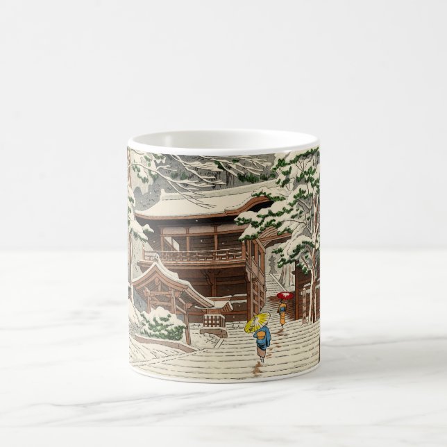 Mug Neige d'Asano Takeji dans l'art de hanga de tibia (Centre)