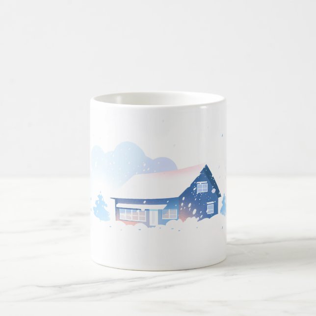 Mug Neige et maison (Centre)