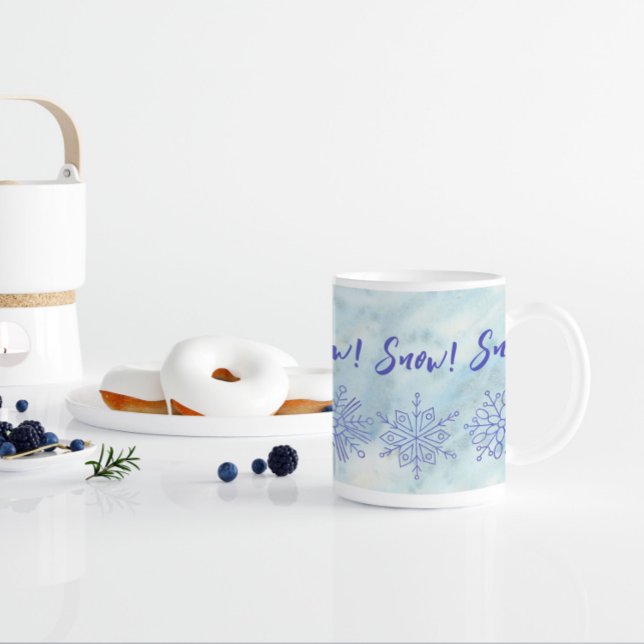 Mug Neige! Neige! Neige! (Créateur téléchargé)