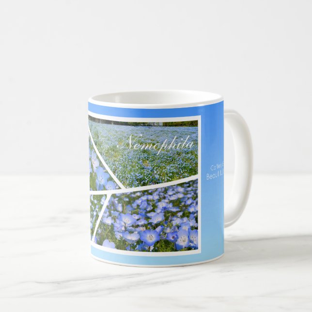 Mug NEMOPHILA（Baby Blue Eyes）  (Devant droit)