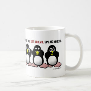 Mug N'entendez aucun pingouin mauvais