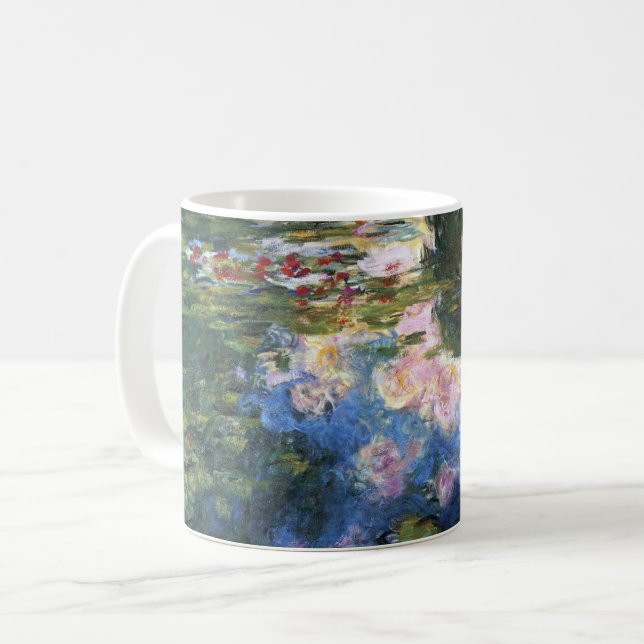 Mug Nénuphars de Claude Monet, Vintage Garden Art (Devant gauche)