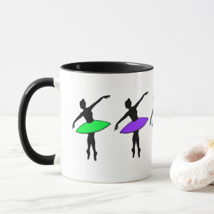Mug Neon Ballerinas Ballet Pointe Enseignant de danse