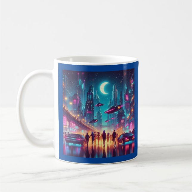 Mug Neon Cityscape (Gauche)