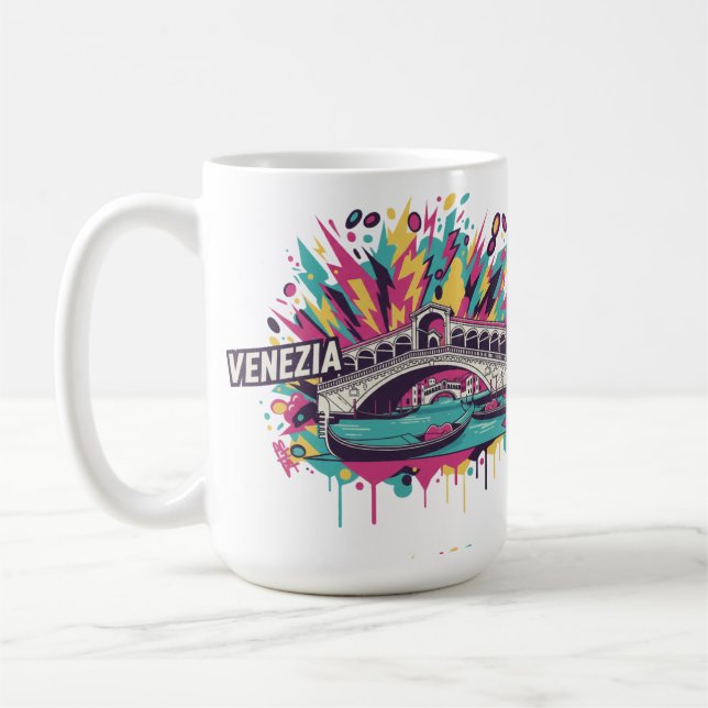 Mug Neon Electric Venezia Art Pop (Gauche)