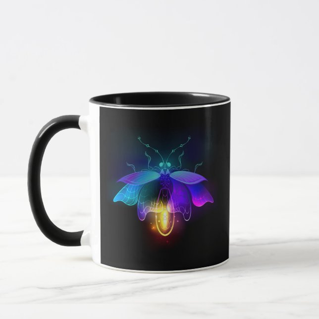 Mug Neon Firefly sur noir (Gauche)