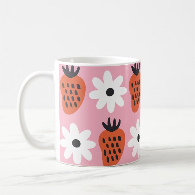 Mug néon or, lumières abstraites colorées. (Gauche)