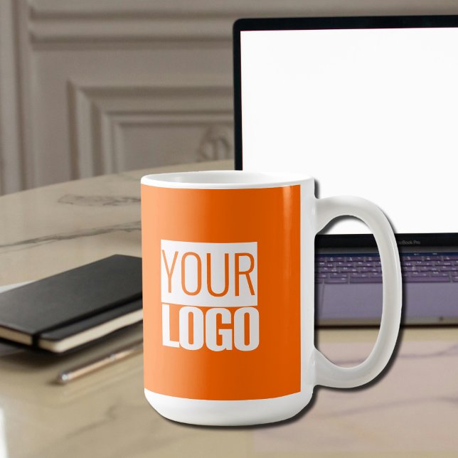Mug Neon orange - ajouter logo -promo (Créateur téléchargé)