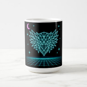Mug Neon Phoenix Synthwave - Feu Rétro Ascendant