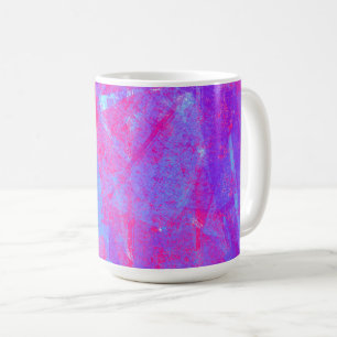 Mug Neon Pink & Aqua Blue Abstract
