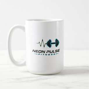 Mug Neon Pulse Fitness Battement de cœur Haltère Gym M