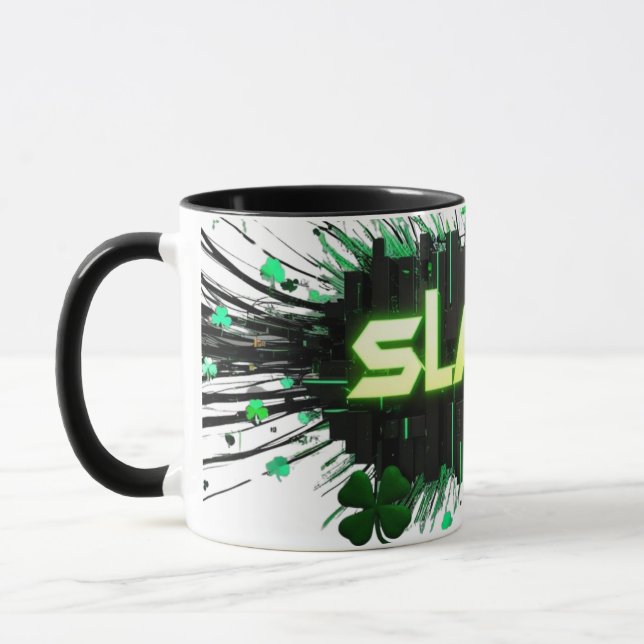 Mug Neon Sláinte Cyber-Mug (Gauche)