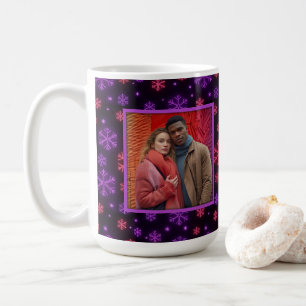 Mug Neon Snowflakes