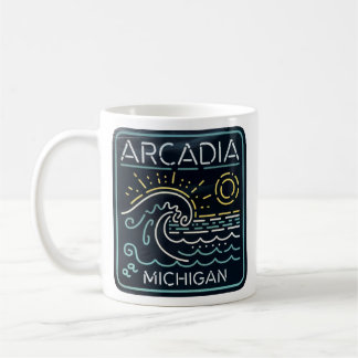Mug Neon Wave Arcadia Michigan