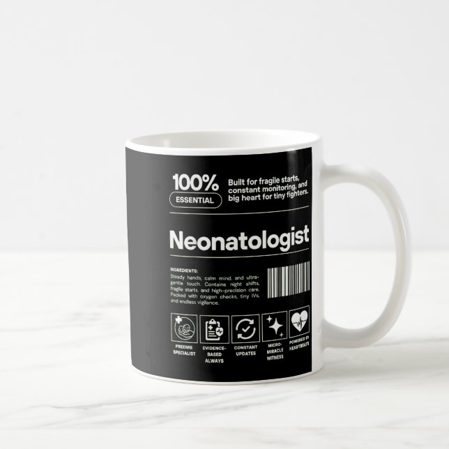 Mug Neonatologist &amp; D Neonatology Gift Nicu Doctor (Droite)