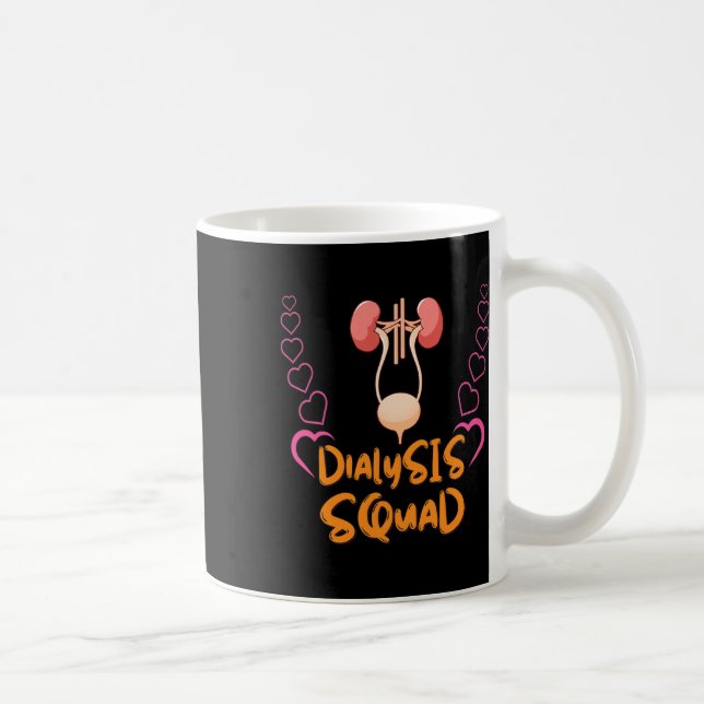 Mug Néphrologie de l'infirmière dialyse Maladie rénale (Droite)