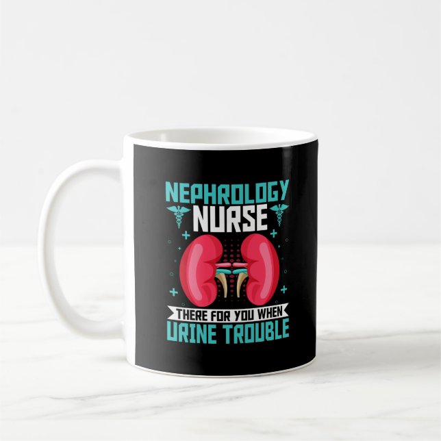 Mug Nephrology Nurse - Drôle Kidney Infirmière Dialyse (Gauche)