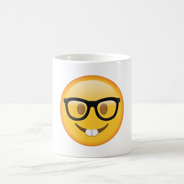 Mug Nerd avec lunettes - Emoji (Centre)
