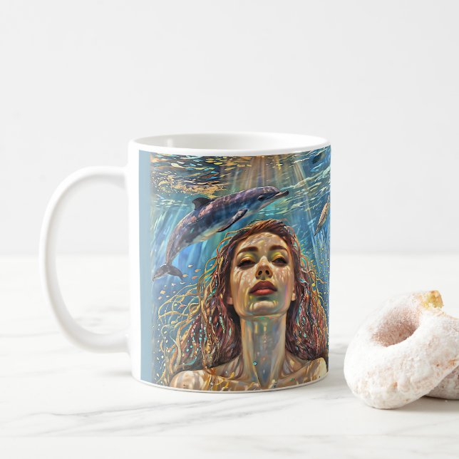Mug "Nerena" Sous les eaux calmes (Avec donut)