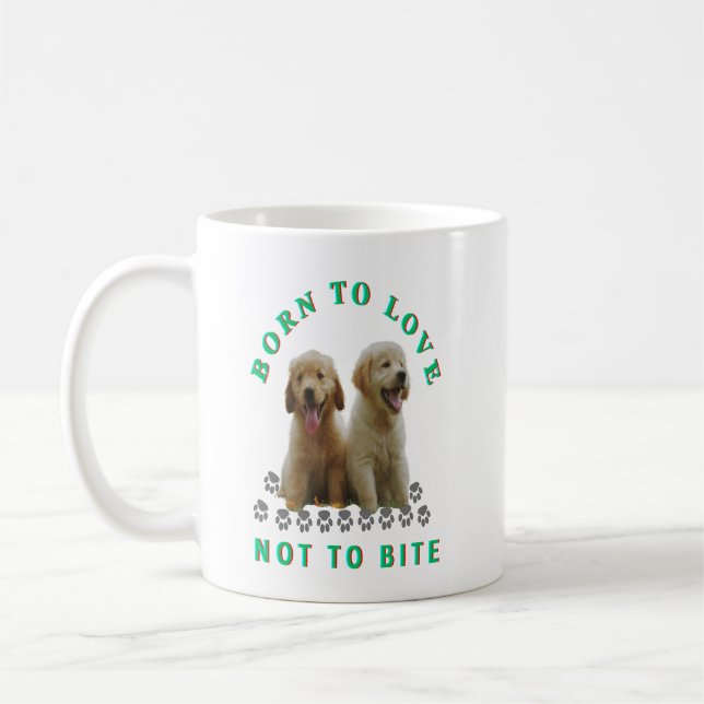 Mug Nés pour aimer, pas pour mordre (Gauche)