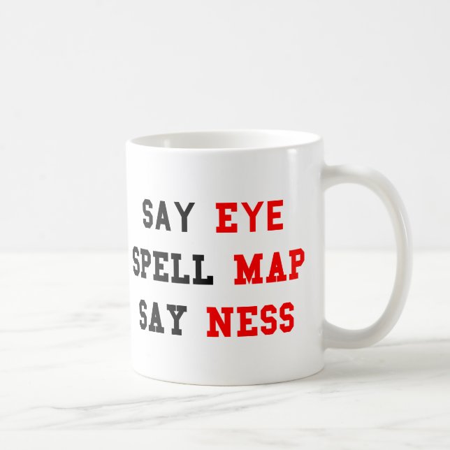 Mug Ness de la carte des yeux (Droite)