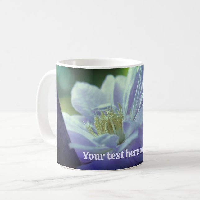 Mug Nestled Clematis Flower Personalized (Devant gauche)