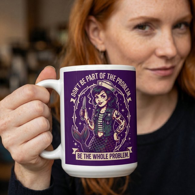Mug N'Être Pas Partie Du Problème, Être Tout Le Problè (Créateur téléchargé)