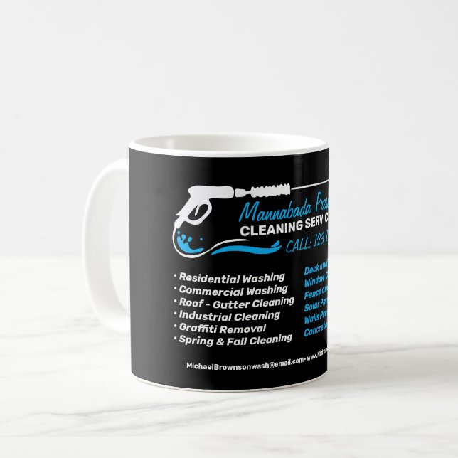 Mug Nettoyage de maison au laveur sous pression (Devant gauche)