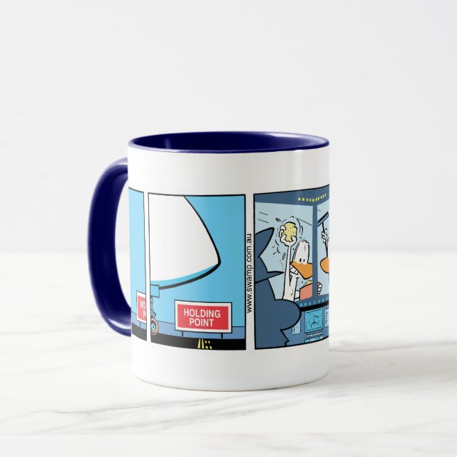 Mug Nettoyeurs de pare-brise amusant pilote de chasse  (Devant gauche)