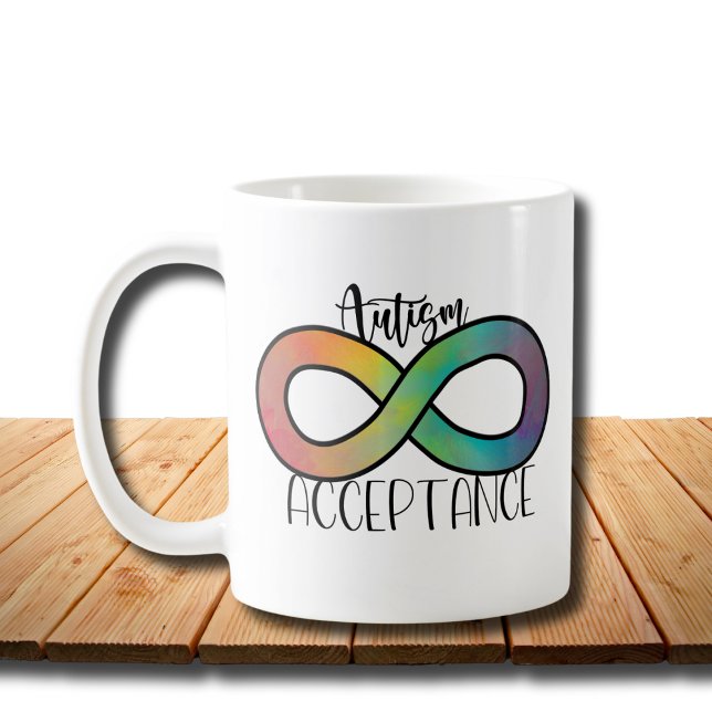 Mug Neurodiversité Autisme Acceptation Arc-en-ciel (Créateur téléchargé)