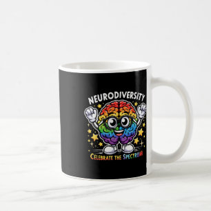 Mug Neurodiversité Célébrer le spectre cerveau autisme