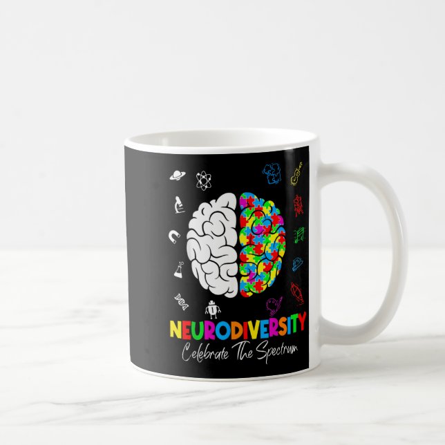 Mug Neurodiversité Cerveau Sensibilisation Autisme TSA (Droite)