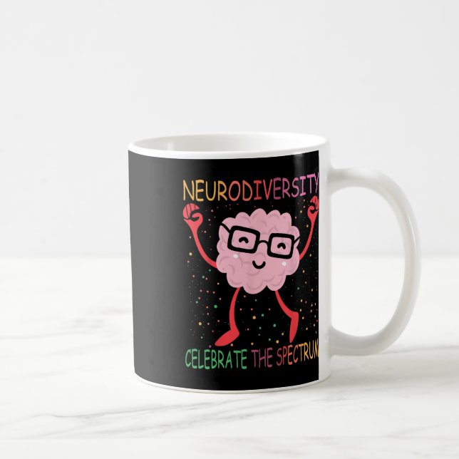 Mug Neurodiversité Sensibilisation sur l'autisme Cerve (Droite)