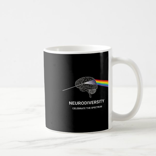 Mug Neurodiversité Spectre d'autisme Asd Adhd Arc-en-c (Droite)