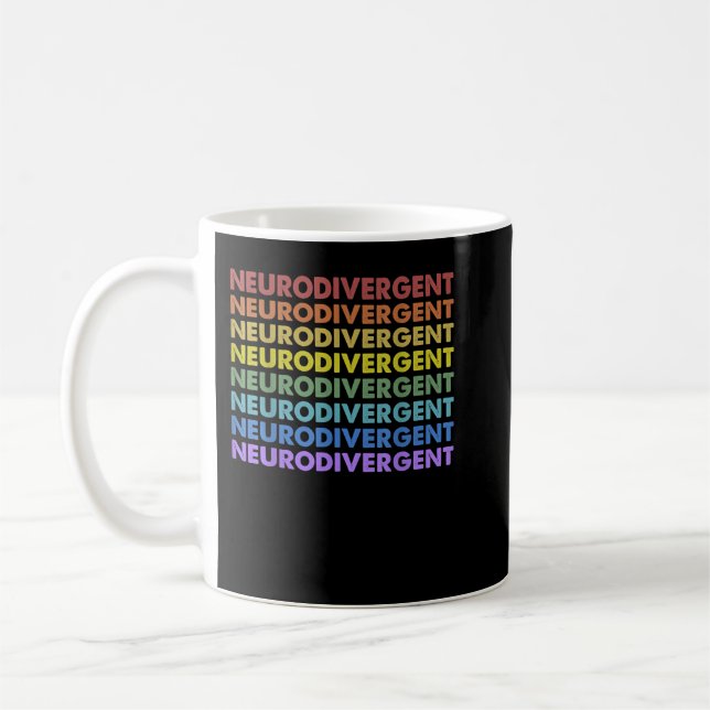 Mug Neurodiversité vintage rétro Sunset (Gauche)