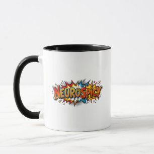 Mug Neuroépicé Funny Retro Bande Dessinée ADHD Autisme