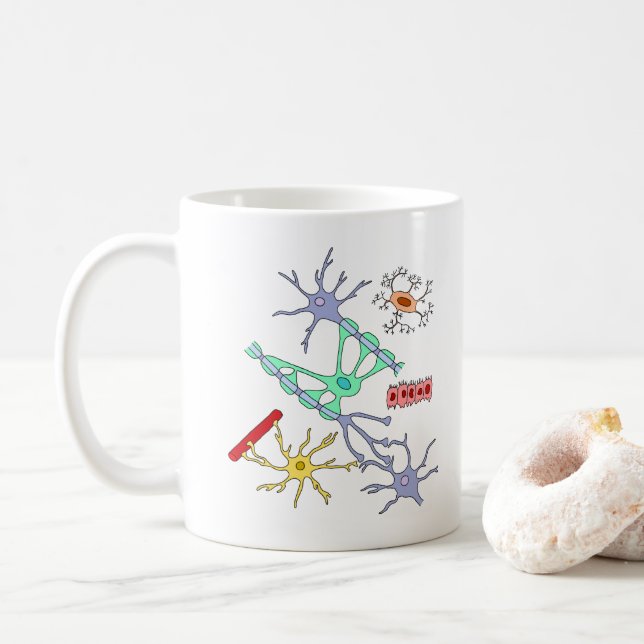 Mug Neurones et glie (Avec donut)