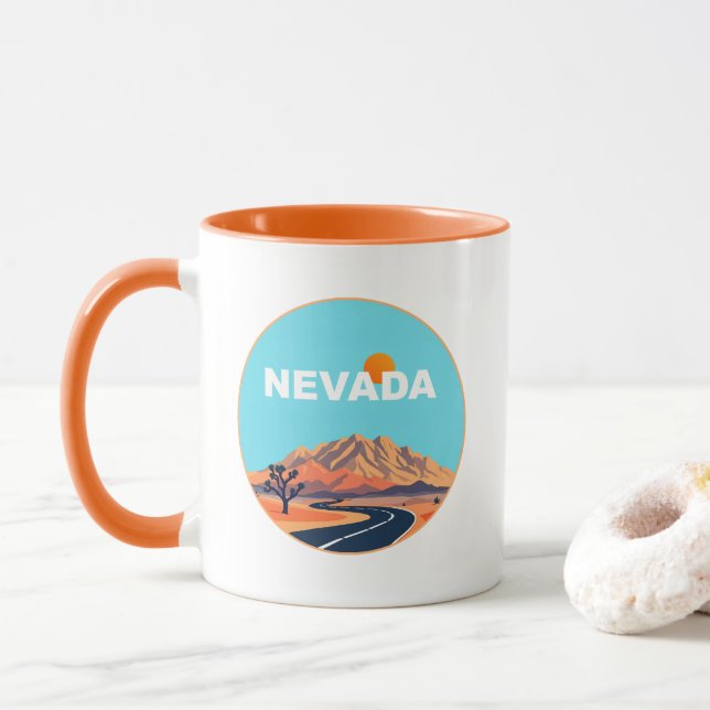Mug Nevada États-Unis d'Amérique (Avec donut)