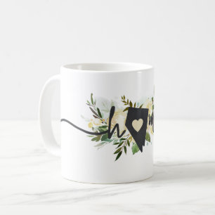 Mug Nevada State Personnalisé Accueil Ville Floral Rus