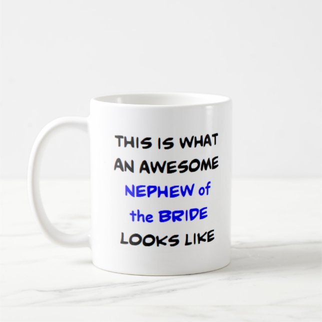 Mug neveu de la mariée, génial (Gauche)