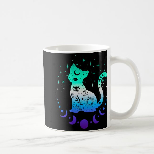 Mug New Blue Gay Male Mlm Pride Flag, Astrology Cat  (Droite)