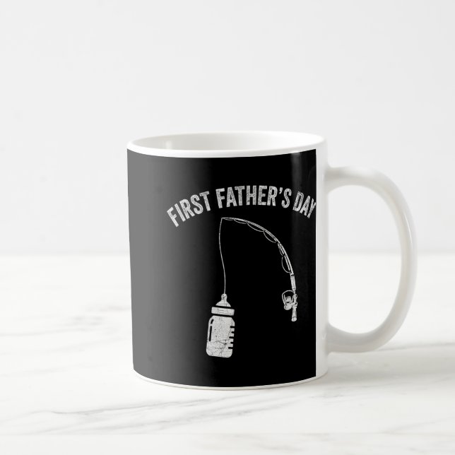 Mug New Dad Fisherman, First Fathers Day Fishing Dad  (Droite)