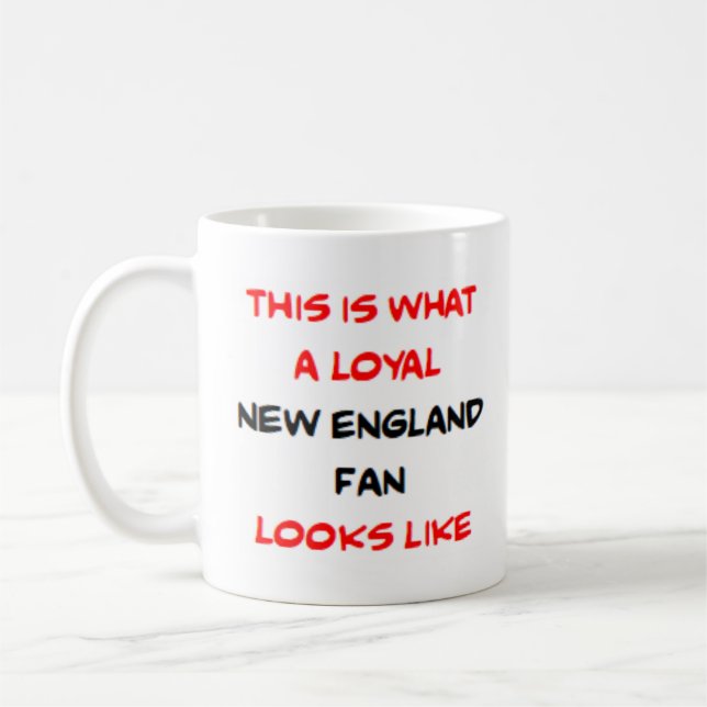 Mug new england fan, loyal (Gauche)