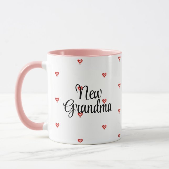 Mug New Grandmother Gift, We Love You Granny, Grandma (Gauche)