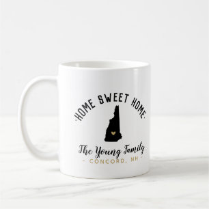 Mug New Hampshire Home Sweet Home Famille Monogramme M