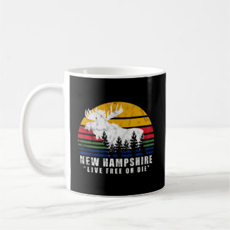 Mug New Hampshire Live Free Ou Die Moose Forest